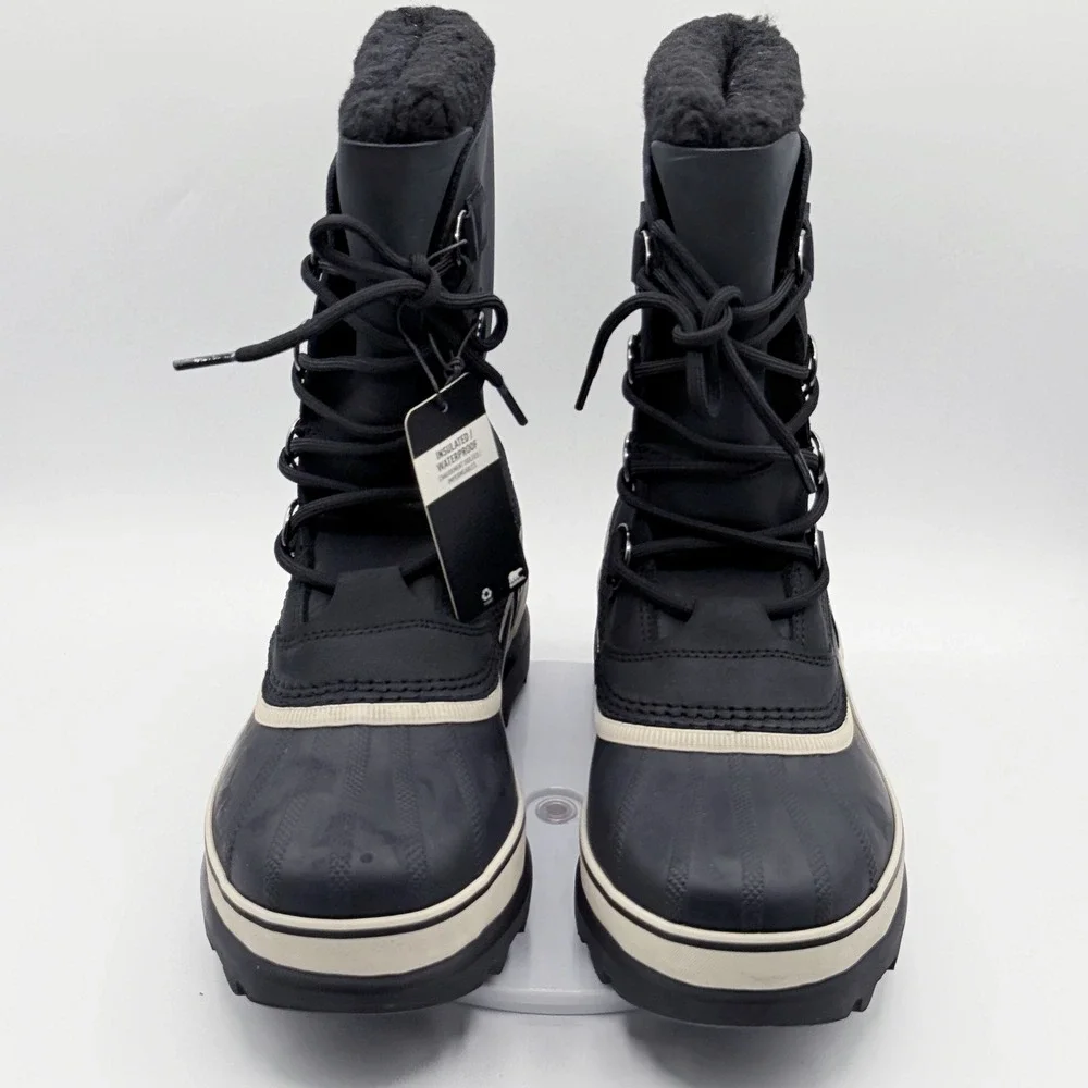 Sorel Caribou Boots / Size 9 Mens / Black Dark Stone Waterproof
